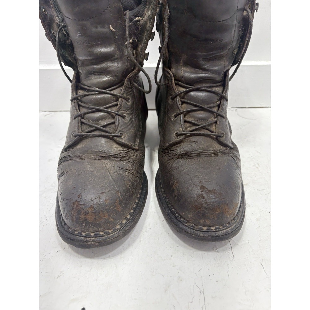 Red Wing Waterproof Steel Toe Work Boots Mens Size 8.5 Brown Vintage Logger - Picture 3 of 10